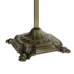 GloboStar® AΝΤΙQUE 204-0142 Vintage Eπιτραπέζιο Φωτιστικό Μονόφωτο 1 x E27 IP20 Μπρούτζινο Μέταλλο με Λευκό Ύφασμα - Μ22 x Π22 x Υ38cm - Image 7