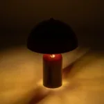 GloboStar® GASCO 204-0148 Μοντέρνο Eπιτραπέζιο Φωτιστικό Μονόφωτο 1 x E27 IP20 Κόκκινο Μέταλλο - Μ25 x Π25 x Υ35cm - Image 2