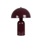 GloboStar® GASCO 204-0148 Μοντέρνο Eπιτραπέζιο Φωτιστικό Μονόφωτο 1 x E27 IP20 Κόκκινο Μέταλλο - Μ25 x Π25 x Υ35cm - Image 3