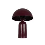 GloboStar® GASCO 204-0148 Μοντέρνο Eπιτραπέζιο Φωτιστικό Μονόφωτο 1 x E27 IP20 Κόκκινο Μέταλλο - Μ25 x Π25 x Υ35cm - Image 4