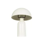 GloboStar® GASCO 204-0149 Μοντέρνο Eπιτραπέζιο Φωτιστικό Μονόφωτο 1 x E27 IP20 Μπεζ Μέταλλο - Μ25 x Π25 x Υ35cm - Image 4