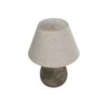 GloboStar® LISBON 204-0150 Vintage Eπιτραπέζιο Φωτιστικό Μονόφωτο 1 x E27 IP20 Καφέ Κεραμικό με Μπεζ Ύφασμα - Μ22 x Π22 x Υ30cm - Image 5