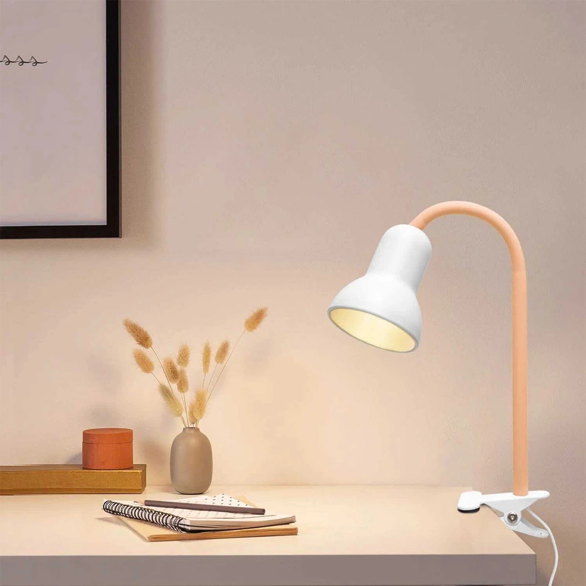 GloboStar® TAVOLO 204-0151 Παιδικό Eπιτραπέζιο Φωτιστικό Μονόφωτο 1 x E27 IP20 Πορτοκαλί & Λευκό Πλαστικό - Μ11 x Π9 x Υ35cm - Image 4