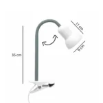 GloboStar® TAVOLO 204-0152 Παιδικό Eπιτραπέζιο Φωτιστικό Μονόφωτο 1 x E27 IP20 Πράσινο & Λευκό Πλαστικό - Μ11 x Π9 x Υ35cm - Image 2