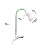 GloboStar® TAVOLO 204-0153 Παιδικό Eπιτραπέζιο Φωτιστικό Μονόφωτο 1 x E27 IP20 Πράσινο & Λευκό Πλαστικό - Μ11 x Π9 x Υ35cm - Image 2