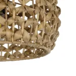 GloboStar® DARIO 204-0159 Boho Κρεμαστό Φωτιστικό Kαπέλο Μονόφωτο 1 x E27 IP20 Καφέ Rattan - Μ29 x Π29 x Υ16cm - Image 7
