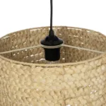 GloboStar® POMEGRANDE 204-0161 Boho Κρεμαστό Φωτιστικό Kαπέλο Μονόφωτο 1 x E27 IP20 Μπεζ Rattan - Μ29 x Π29 x Υ16cm - Image 8