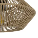GloboStar® CASTRO 204-0164 Boho Κρεμαστό Φωτιστικό Kαπέλο Μονόφωτο 1 x E27 IP20 Μπεζ Σχοινί - Μ31 x Π31 x Υ26cm - Image 7