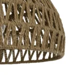 GloboStar® SAND 204-0167 Boho Κρεμαστό Φωτιστικό Καμπάνα Μονόφωτο 1 x E27 IP20 Μπεζ Σχοινί - Μ29 x Π29 x Υ16cm - Image 7