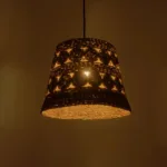GloboStar® PANIER 204-0171 Boho Κρεμαστό Φωτιστικό Καμπάνα Μονόφωτο 1 x E27 IP20 Μπεζ Σχοινί - Μ32 x Π32 x Υ30cm - Image 2