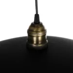 GloboStar® STUDY 204-0175 Μοντέρνο Κρεμαστό Φωτιστικό Καμπάνα Μονόφωτο 1 x E27 IP20 Μπρούτζινο & Μαύρο Μέταλλο - Μ31 x Π31 x Υ27cm - Image 8