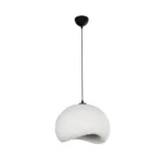 GLOBOSTAR® STONE 204-0176 Μοντέρνο Κρεμαστό Φωτιστικό Οροφής με Ντουί 1 x E27 AC 220-240V IP20 - Λευκό - Μ31.5 x Π35 x Υ26cm - Image 3