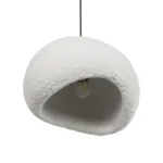 GLOBOSTAR® STONE 204-0176 Μοντέρνο Κρεμαστό Φωτιστικό Οροφής με Ντουί 1 x E27 AC 220-240V IP20 - Λευκό - Μ31.5 x Π35 x Υ26cm - Image 5