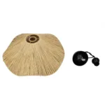 GloboStar® PAJERO 204-0177 Boho Κρεμαστό Φωτιστικό Οροφής Μονόφωτο 1 x E27 AC 220-240V IP20 Μπεζ - Μ50 x Π50 x Υ22cm - Image 10