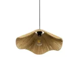 GloboStar® PAJERO 204-0177 Boho Κρεμαστό Φωτιστικό Οροφής Μονόφωτο 1 x E27 AC 220-240V IP20 Μπεζ - Μ50 x Π50 x Υ22cm - Image 5