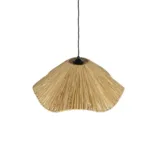 GloboStar® PAJERO 204-0177 Boho Κρεμαστό Φωτιστικό Οροφής Μονόφωτο 1 x E27 AC 220-240V IP20 Μπεζ - Μ50 x Π50 x Υ22cm - Image 6