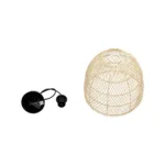 GloboStar® CESTINO 204-0178 Boho Κρεμαστό Φωτιστικό Οροφής Μονόφωτο 1 x E27 AC 220-240V IP20 Μπεζ - Μ30 x Π30 x Υ25cm - Image 9