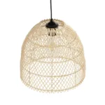 GloboStar® CESTINO 204-0178 Boho Κρεμαστό Φωτιστικό Οροφής Μονόφωτο 1 x E27 AC 220-240V IP20 Μπεζ - Μ30 x Π30 x Υ25cm - Image 5