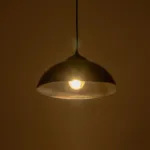 GloboStar® LAPMADA 204-0179 Μοντέρνο Κρεμαστό Φωτιστικό Οροφής Μονόφωτο 1 x E27 AC 220-240V IP20 Μπεζ - Μ30 x Π30 x Υ25cm - Image 2