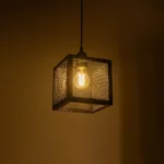 GloboStar® JAULA 204-0181 Μοντέρνο Κρεμαστό Φωτιστικό Οροφής Μονόφωτο 1 x E27 AC 220-240V IP20 Μαύρο - Μ17 x Π17 x Υ23cm - Image 2