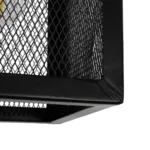 GloboStar® JAULA 204-0181 Μοντέρνο Κρεμαστό Φωτιστικό Οροφής Μονόφωτο 1 x E27 AC 220-240V IP20 Μαύρο - Μ17 x Π17 x Υ23cm - Image 7