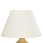 GloboStar® KORG 204-0184 Μοντέρνο Επιτραπέζιο Φωτιστικό Πορτατίφ Μονόφωτο 1 x E27 AC 220-240V IP20 Μπεζ & Χάλκινο - Μ17 x Π17 x Υ23cm - Image 6