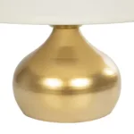 GloboStar® KORG 204-0184 Μοντέρνο Επιτραπέζιο Φωτιστικό Πορτατίφ Μονόφωτο 1 x E27 AC 220-240V IP20 Μπεζ & Χάλκινο - Μ17 x Π17 x Υ23cm - Image 7