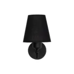 GloboStar® ELEGANTE 204-0185 Μοντέρνο Φωτιστικό Τοίχου Απλίκα Μονόφωτο 1 x E27 AC 220-240V IP20 Μαύρο - Μ14 x Π14 x Υ26cm - Image 2