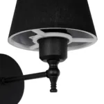 GloboStar® ELEGANTE 204-0185 Μοντέρνο Φωτιστικό Τοίχου Απλίκα Μονόφωτο 1 x E27 AC 220-240V IP20 Μαύρο - Μ14 x Π14 x Υ26cm - Image 5