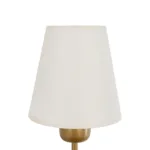 GloboStar® LING 204-0189 Μοντέρνο Φωτιστικό Τοίχου Απλίκα Μονόφωτο 1 x E27 AC 220-240V IP20 Μπεζ & Μαύρο - Μ13 x Π13 x Υ50cm - Image 4