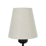 GloboStar® LING 204-0190 Μοντέρνο Φωτιστικό Τοίχου Απλίκα Μονόφωτο 1 x E27 AC 220-240V IP20 Μπεζ & Μαύρο - Μ13 x Π13 x Υ50cm - Image 4