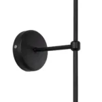 GloboStar® LING 204-0190 Μοντέρνο Φωτιστικό Τοίχου Απλίκα Μονόφωτο 1 x E27 AC 220-240V IP20 Μπεζ & Μαύρο - Μ13 x Π13 x Υ50cm - Image 5