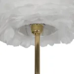 GloboStar® ALES 204-0192 Μοντέρνο Φωτιστικό Δαπέδου  Μονόφωτο 1 x E27 AC 220-240V IP20 Μπεζ & Χρυσό - Μ40 x Π40 x Υ150cm - Image 7