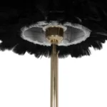 GloboStar® ALES 204-0193 Μοντέρνο Φωτιστικό Δαπέδου  Μονόφωτο 1 x E27 AC 220-240V IP20 Μαύρο & Χρυσό - Μ40 x Π40 x Υ150cm - Image 7