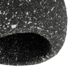 GloboStar® STONE 204-0194 Μοντέρνο Κρεμαστό Φωτιστικό Καμπάνα Μονόφωτο 1 x E27 IP20 Μαύρο Με Λευκό Πολυστερίνη με Ρητίνη - Μ35 x Π31 x Υ26cm - Image 7