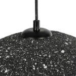 GloboStar® STONE 204-0194 Μοντέρνο Κρεμαστό Φωτιστικό Καμπάνα Μονόφωτο 1 x E27 IP20 Μαύρο Με Λευκό Πολυστερίνη με Ρητίνη - Μ35 x Π31 x Υ26cm - Image 8