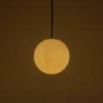 GLOBOSTAR® GLOBIDIO 204-0195 Μοντέρνο Κρεμαστό Φωτιστικό Οροφής με Ντουί 1 x E27 AC 220-240V IP20 - Χρύσο & Λευκό - Μ15 x Π15 x Υ15cm - Image 2