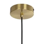 GLOBOSTAR® GLOBIDIO 204-0195 Μοντέρνο Κρεμαστό Φωτιστικό Οροφής με Ντουί 1 x E27 AC 220-240V IP20 - Χρύσο & Λευκό - Μ15 x Π15 x Υ15cm - Image 9