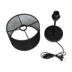 GLOBOSTAR® STRING 204-0196 Μοντέρνο Επιτραπέζιο Φωτιστικό Πορτατίφ με Ντουί 1 x E27 AC 220-240V IP20 - Μαύρο - Μ24 x Π24 x Υ37cm - Image 8