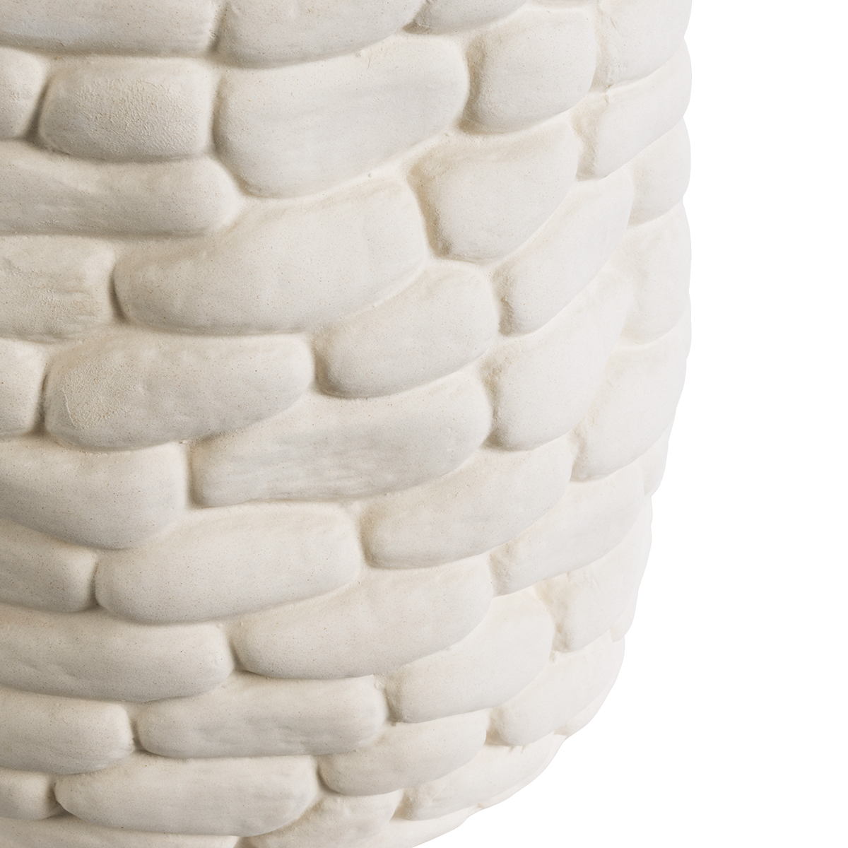 GloboStar® Artificial Garden UBUD 20512 Διακοσμητικό Κεραμικό Κασπώ Γλάστρα - Flower Pot Λευκό Φ15.5 x Υ15cm - Image 5