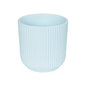 GloboStar® Artificial Garden SEMINYAK 20519 Διακοσμητική Κεραμική Γλάστρα Λευκή Π17 x M17 x Υ17