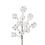 GloboStar® Artificial Garden COTTON BRANCH 20569 Τεχνητό Διακοσμητικό Κλαδί Βαμβάκι Μ30 x Π6 x Υ80 cm - Image 2