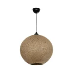 GLOBOSTAR® SOLEI 205-0001 Boho Κρεμαστό Φωτιστικό Οροφής με Ντουί 1 x E27 AC 220-240V IP20 - Μπεζ - M40 x Π40 x Υ45cm - Image 3