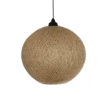 GLOBOSTAR® SOLEI 205-0001 Boho Κρεμαστό Φωτιστικό Οροφής με Ντουί 1 x E27 AC 220-240V IP20 - Μπεζ - M40 x Π40 x Υ45cm - Image 4
