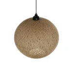GLOBOSTAR® SOLEI 205-0001 Boho Κρεμαστό Φωτιστικό Οροφής με Ντουί 1 x E27 AC 220-240V IP20 - Μπεζ - M40 x Π40 x Υ45cm - Image 6