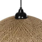 GLOBOSTAR® SOLEI 205-0001 Boho Κρεμαστό Φωτιστικό Οροφής με Ντουί 1 x E27 AC 220-240V IP20 - Μπεζ - M40 x Π40 x Υ45cm - Image 7