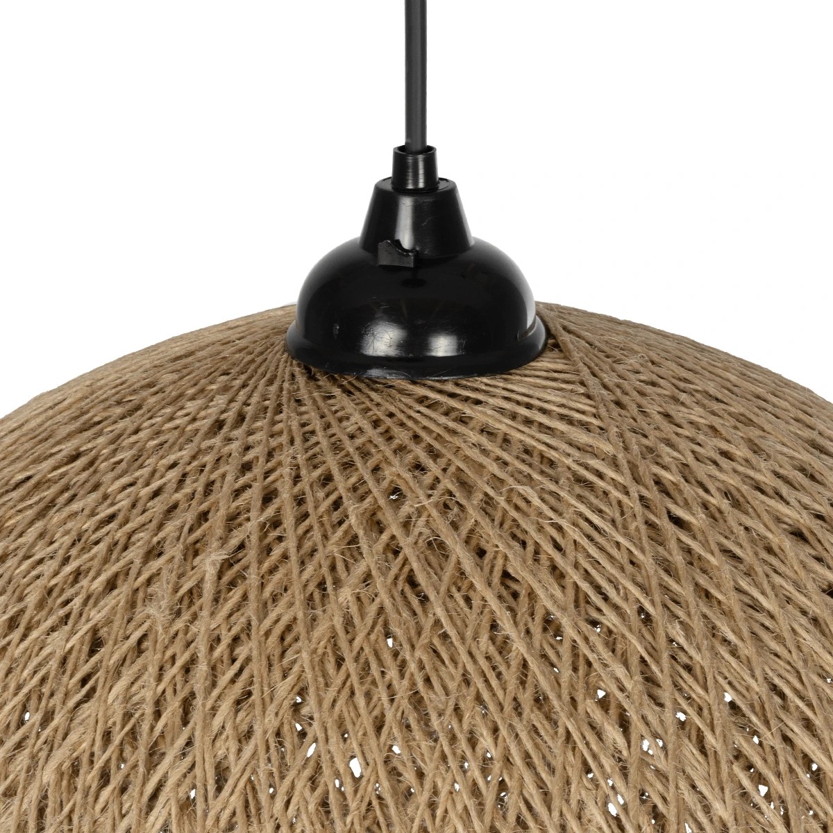 GLOBOSTAR® SOLEI 205-0001 Boho Κρεμαστό Φωτιστικό Οροφής με Ντουί 1 x E27 AC 220-240V IP20 - Μπεζ - M40 x Π40 x Υ45cm - Image 7