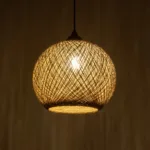 GLOBOSTAR® SOLEI 205-0002 Boho Κρεμαστό Φωτιστικό Οροφής με Ντουί 1 x E27 AC 220-240V IP20 - Μπεζ - M30 x Π30 x Υ35cm - Image 2