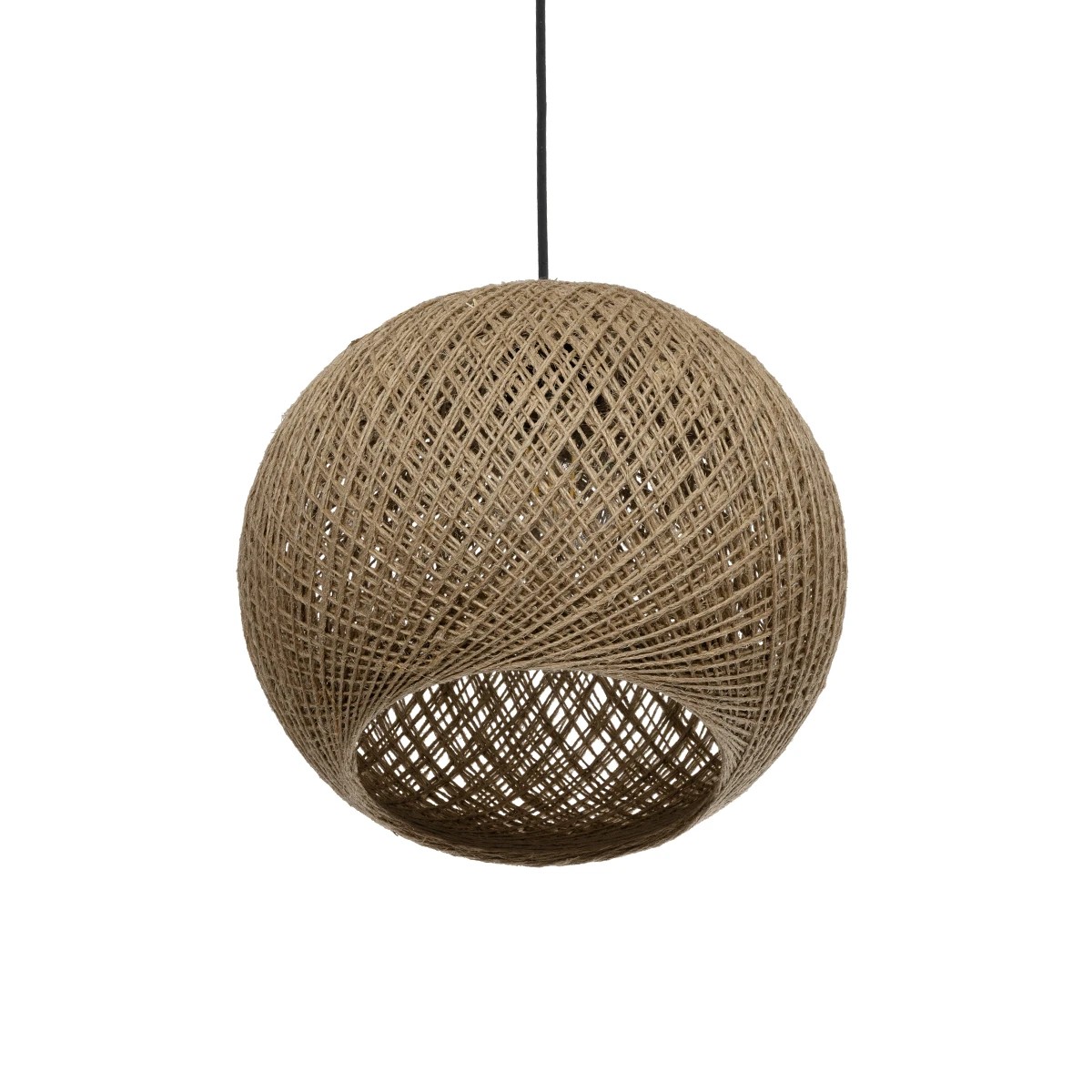 GLOBOSTAR® SOLEI 205-0002 Boho Κρεμαστό Φωτιστικό Οροφής με Ντουί 1 x E27 AC 220-240V IP20 - Μπεζ - M30 x Π30 x Υ35cm - Image 5