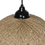 GLOBOSTAR® SOLEI 205-0002 Boho Κρεμαστό Φωτιστικό Οροφής με Ντουί 1 x E27 AC 220-240V IP20 - Μπεζ - M30 x Π30 x Υ35cm - Image 7